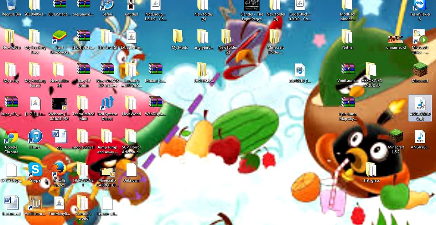 Minecraft: Angry Birds Minigame Part 1 - ANGRY BIRDS IN MINECRAFT?! (Vanilla Mini-Game)