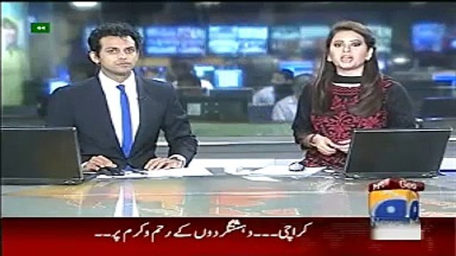 Geo News Headlines 14 May 2015_ Report on Karachi Bus Firing Incident