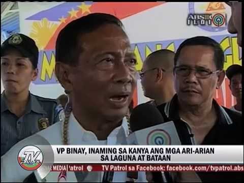 Binay: Ari-arian sa Laguna, Bataan nasa SALN