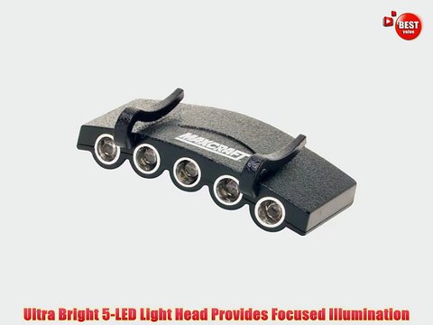 MAXCRAFT 60193 5-LED Ball Cap Visor Light