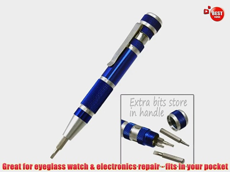 9-in-1 Pocket Micro Precision Screwdriver TORX Lifetime Warranty