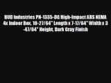 BUD Industries PN-1335-DG High-Impact ABS NEMA 4x Indoor Box 10-27/64 Length x 7-17/64