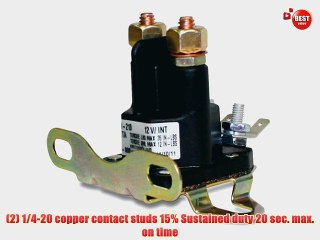 Trombetta 12 Volt Plastic DC Contactor Part No. 892-1251-210