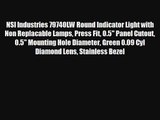 NSI Industries 79740LW Round Indicator Light with Non Replacable Lamps Press Fit 0.5