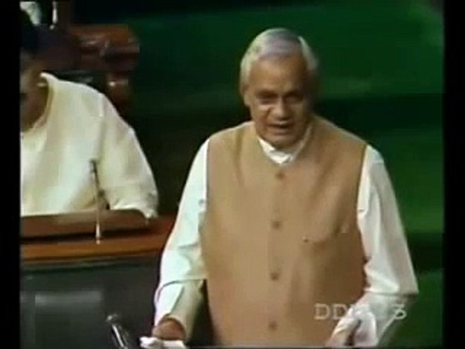 BJP  Atal Bihari Vajpayee BEST Speech   NATIONALISM is must
