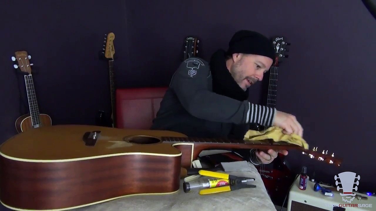 How to Change Strings on a Takamine Acoustic Guitar