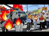 沖縄で米軍ヘリ墜落　県民怒り