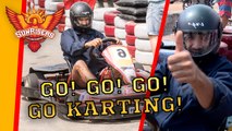 Racing to victory: The Sunrisers hit the tarmac for some Go Karting!