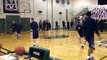 BOYS BASKETBALL: Here's Spring-Ford and Methacton warming up ahead of the PAC Liberty Division match