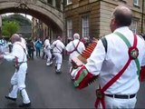 Morris Dancing under Bridge of Sighs on May Day in Oxford