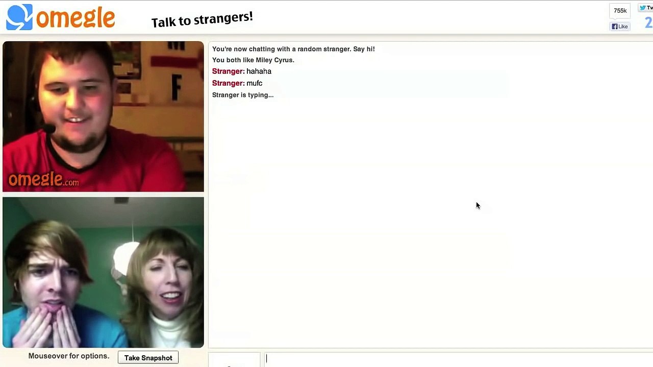 *OMEGLE* with MY MOM!