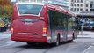 Bussar och spårvagnar vid Liljeholmen