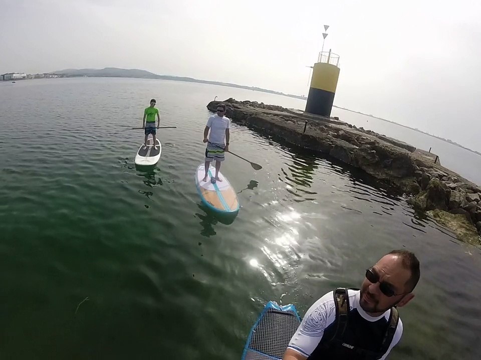 paddle sur l etang de thau