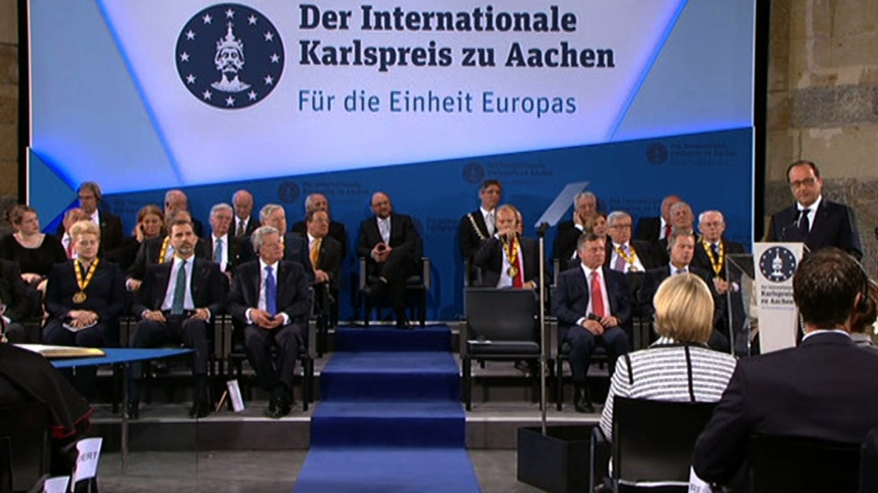 Discours lors de la remise du Prix Charlemagne à M. Martin SCHULZ