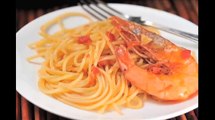 Espagueti con camarones - Shrimp Spaghetti