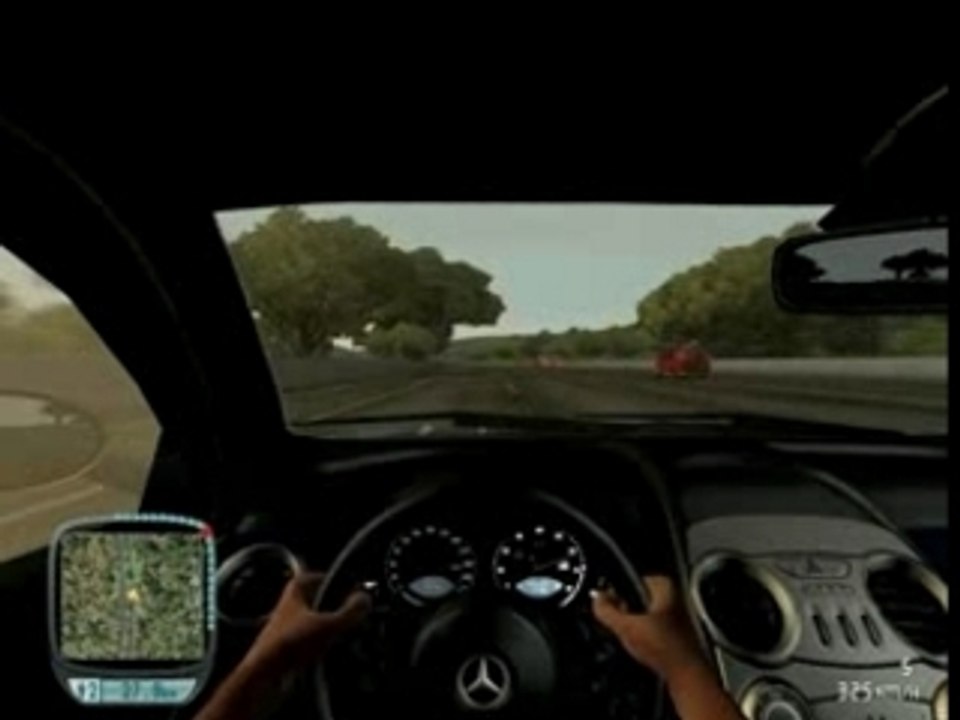 Test drive 329 Km/h sur mercedes SLR