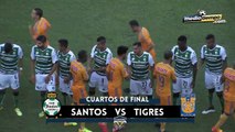 Los Goles del: Santos vs Tigres (1-1)