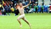 Cleveland streaker's amazingly avoids Detroit Lions and Cleveland Browns