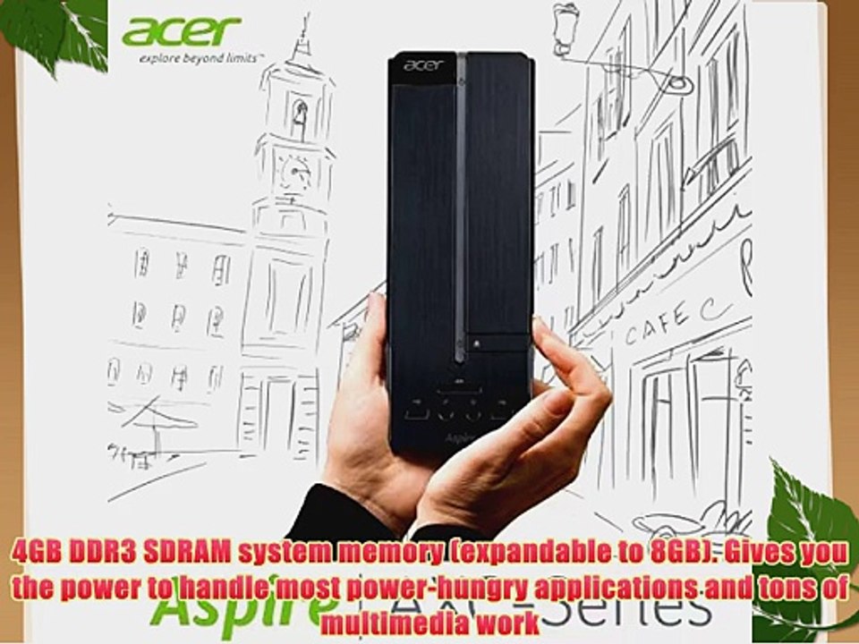 Acer Aspire XC Compact Desktop PC Intel Celeron J1900 2GHz | AXC-603G-UW13 (Certified Refurbished)