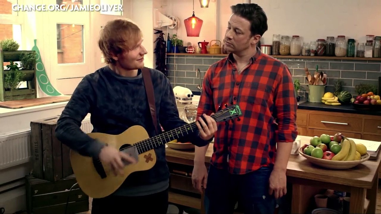 Ed Sheeran Jamie Oliver Food Revolution Day   #FoodRevolutionDay