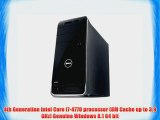 Dell XPS 8700 Desktop - Intel Core i7-4770 Quad-Core Haswell up to 3.9 GHz 24GB Memory 1TB