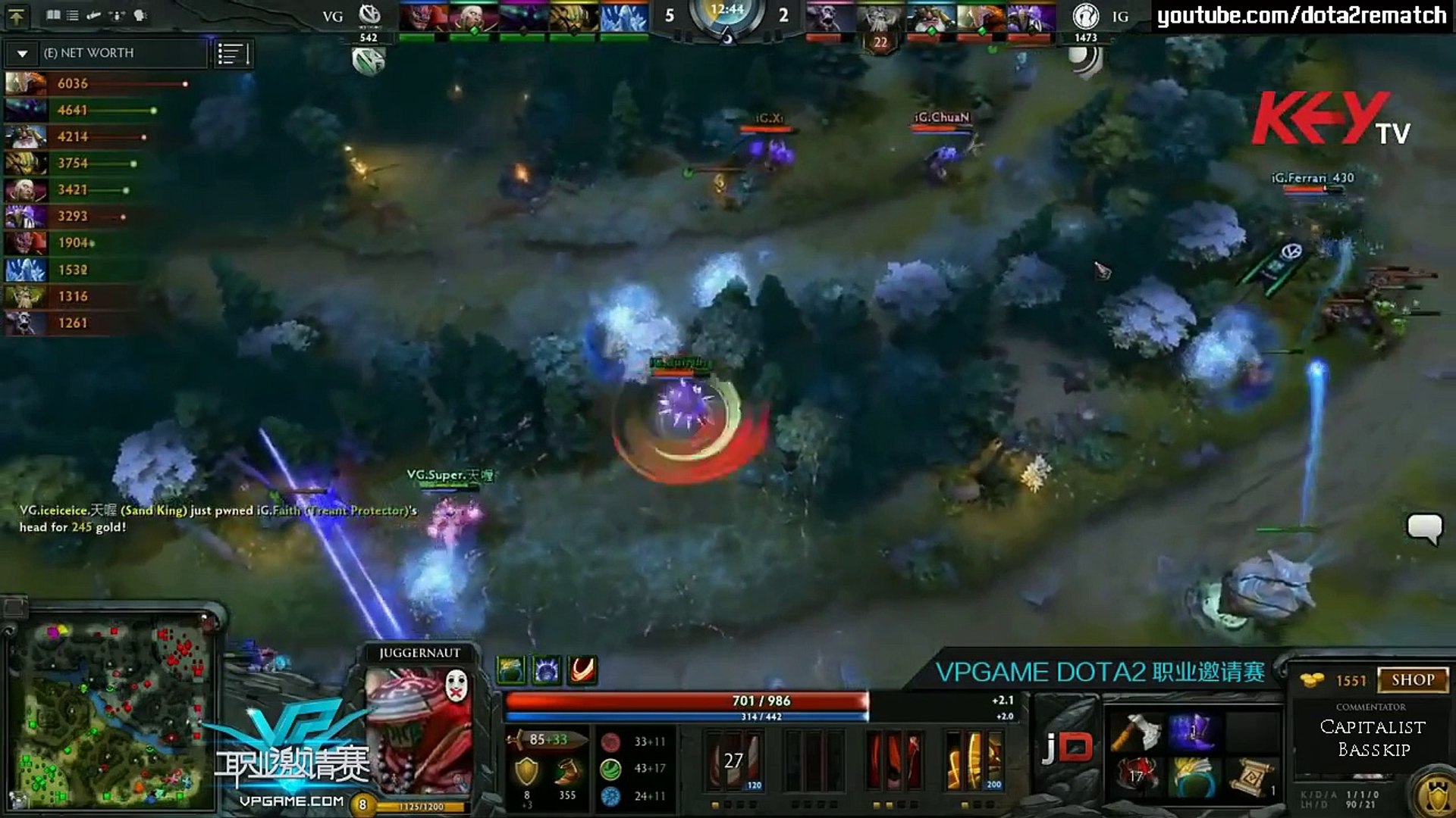 Invictus Gaming vs Vici Gaming   Game 1   VP Game League   Highlights
