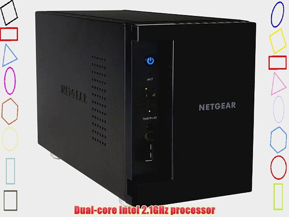 NETGEAR ReadyNAS 312 1TB (1 x 1TB) 2-Bay Network Attached Storage (RN31211D-100NAS)