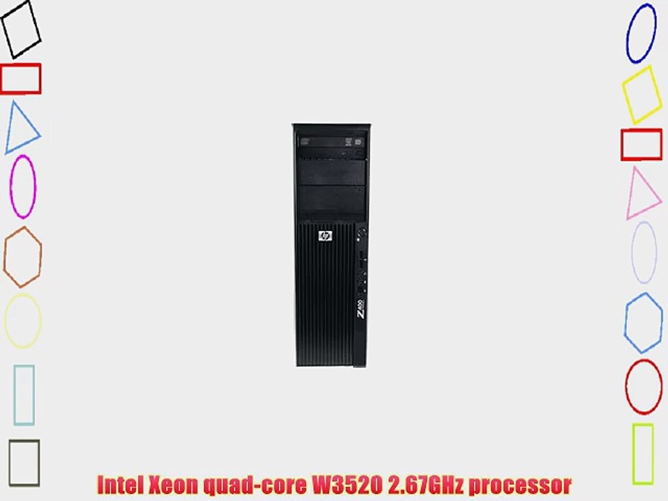 HP Z400 Workstation: Intel Xeon W3520 Quad-Core Processor 2.67GHz/8GB RAM/500GB SATA/Dual NIC