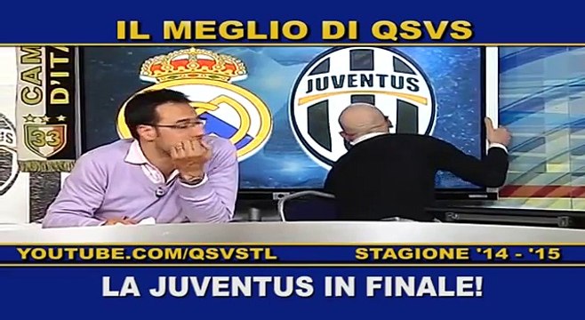 QSVS - REAL MADRID - JUVENTUS 1-1 - TELELOMBARDIA Chirico e Pompilio da pazzi