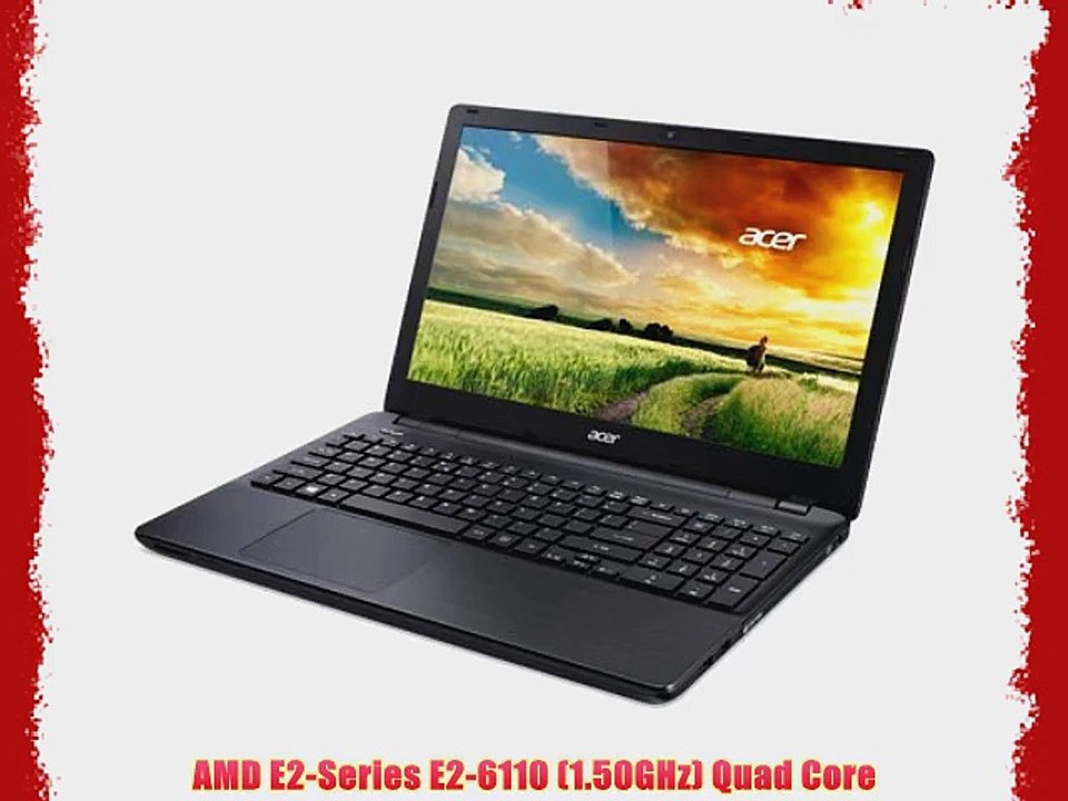 Acer Aspire E5-521 Notebook AMD E2-Series E2-6110 (1.50GHz) Quad Core 4GB Memory 500GB HDD