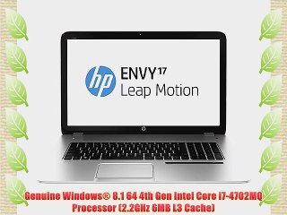 HP ENVY 17t-j100 Leap Motion QE Premium Gaming Notebook PC with Customizable Options: (2TB