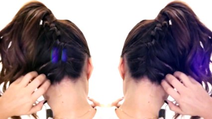 ★2 Cute BRAIDS BACK TO SCHOOL HAIRSTYLES   Braided Messy Bun Hairstyle