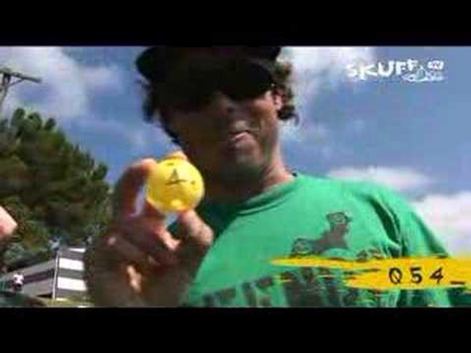 dude getting hit with golf balls