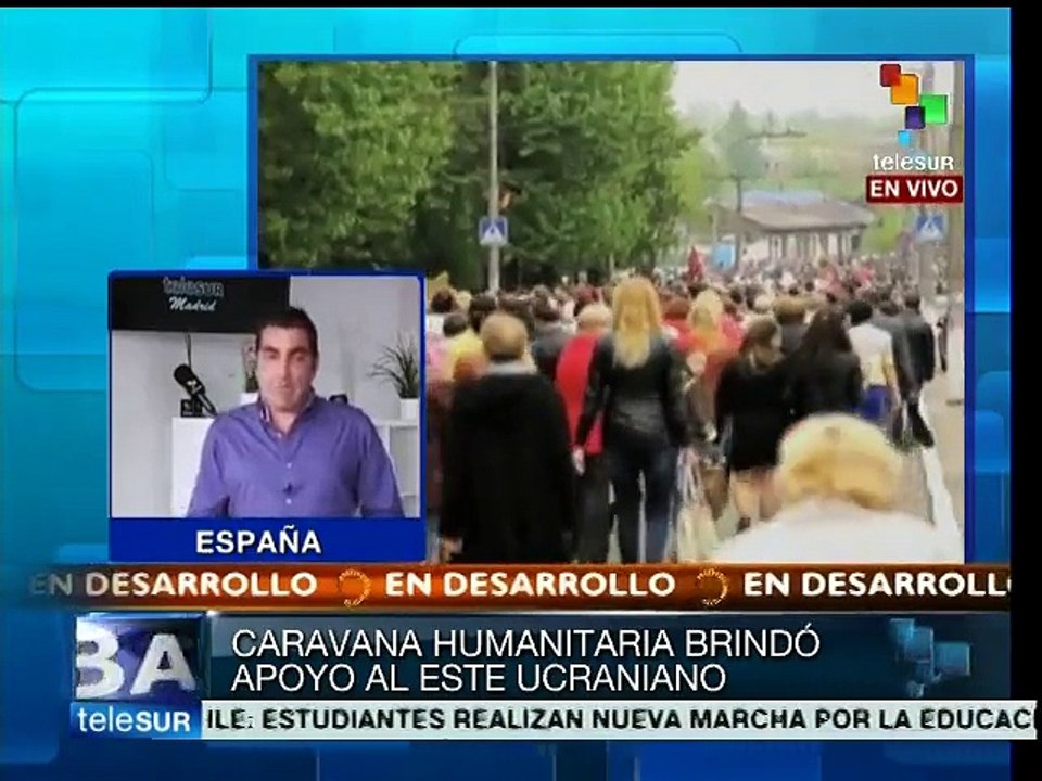 Alexei Markov relata a teleSUR la lucha en la región de Donbass