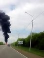 Explosion d'un camion transportant des solvants