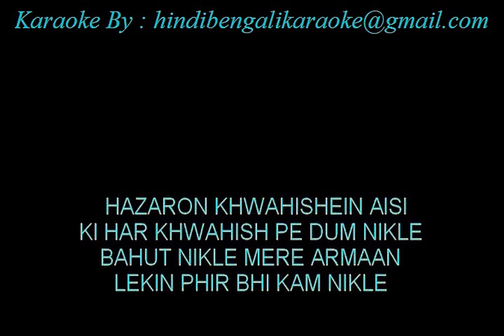 hazaron khwahishen aisi ghazal