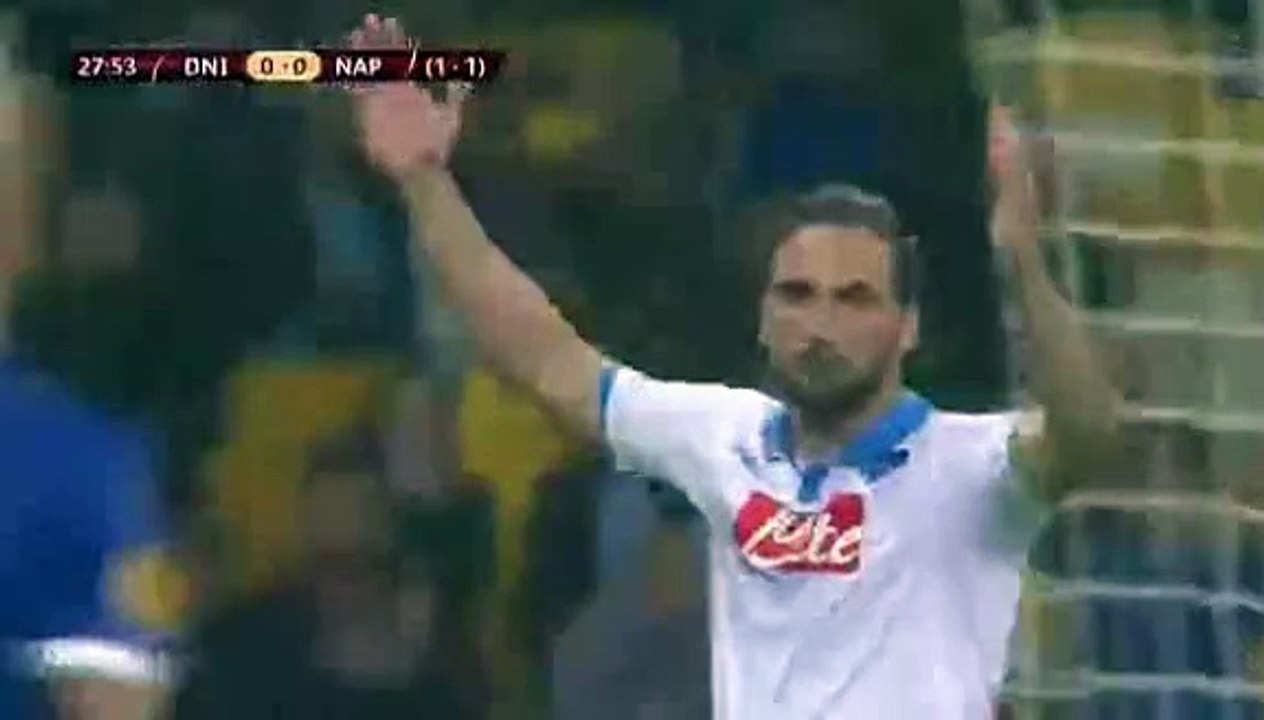 Gonzalo Higuain Great Header chance - Dnipro Dnipropetrovsk vs Napoli 14.05.2015