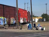 Burlington Northern Santa Fe Freight Train - Stockton, California, USA