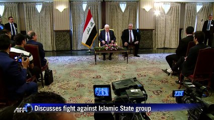 Iraqi president visits Tehran, discusses IS fight