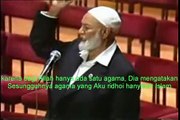 What was the religion of Jesus answered by Ahmed Deedat TEXT INDONESIA