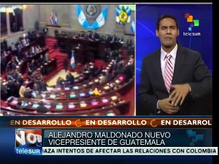 Nombran a Alejandro Maldonado nuevo vicepresidente de Guatemala