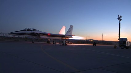 F-15B Twin-Engine Afterburner Run