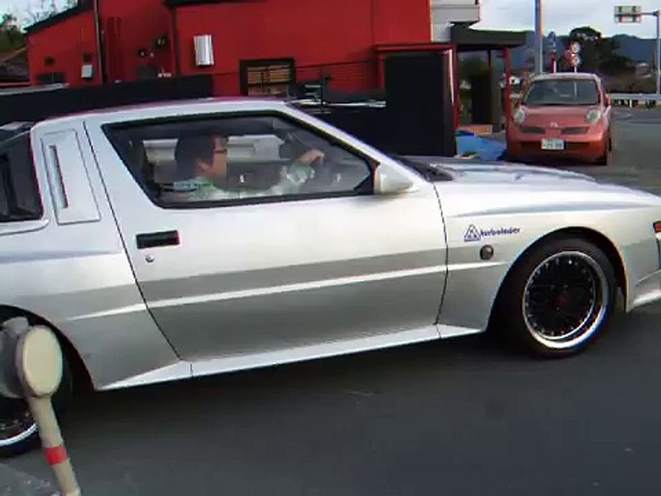 三菱　スタリオン黒煙 starion