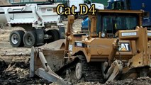 Caterpillar D8T Bulldozer in Action with Raw Sound   (Cat D8R)