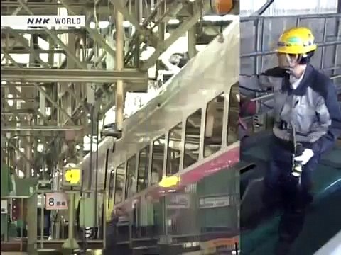 Japan Bullets Trains' maintenance routine clip from NHK World documentary
