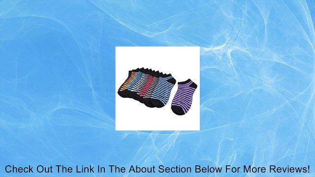 10 Pair Colorful Stretchy Cuff Striped Print Ankle Socks for Woman Review