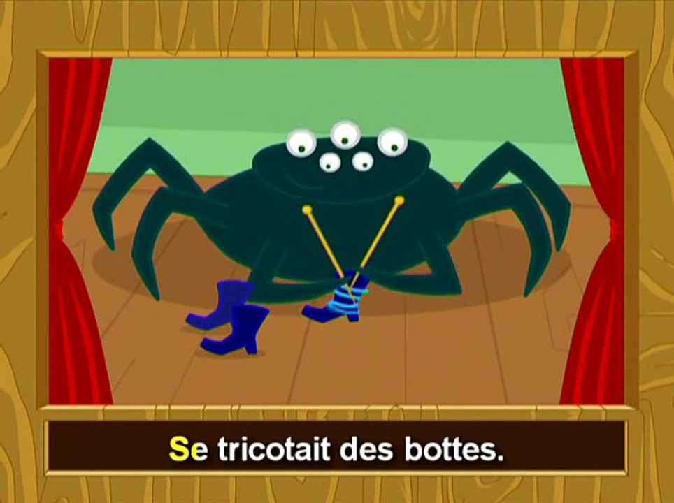 Une araignée sur le plancher