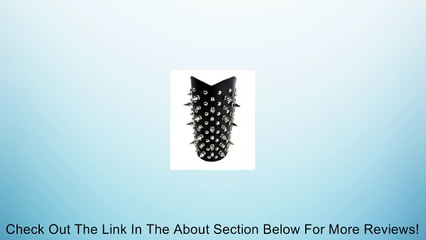 Spike and Stud Leather Wristband Heavy Metal Armband Gauntlet Review