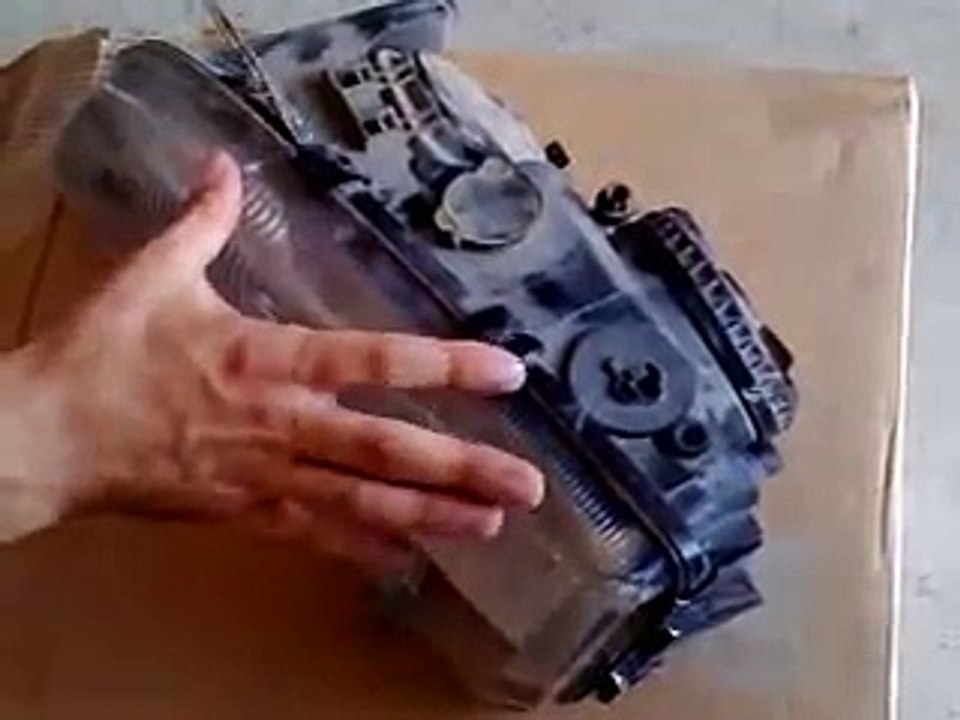 How to replace and install headlight lens in  Volvo s70 v70