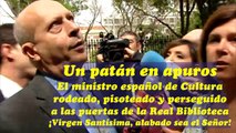 Grave incidente del ministro español de Cultura Wert con la prensa en la Real Biblioteca